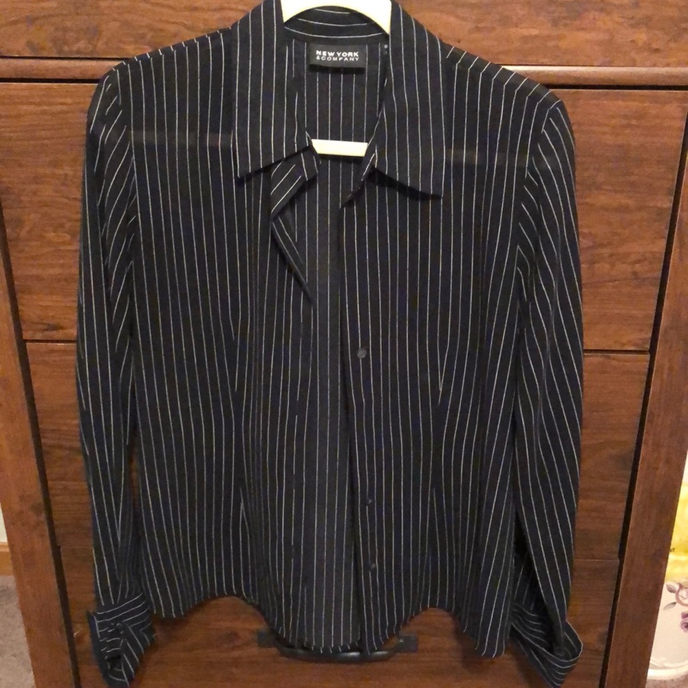 Pinstripe Long sleeve blouse
